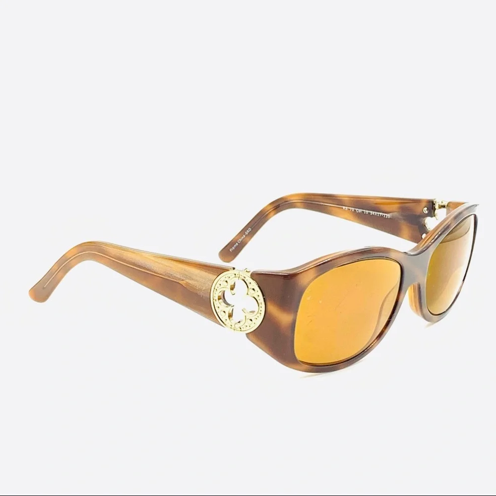 Roberto Steffani Brown Oval Sunglasses Frames